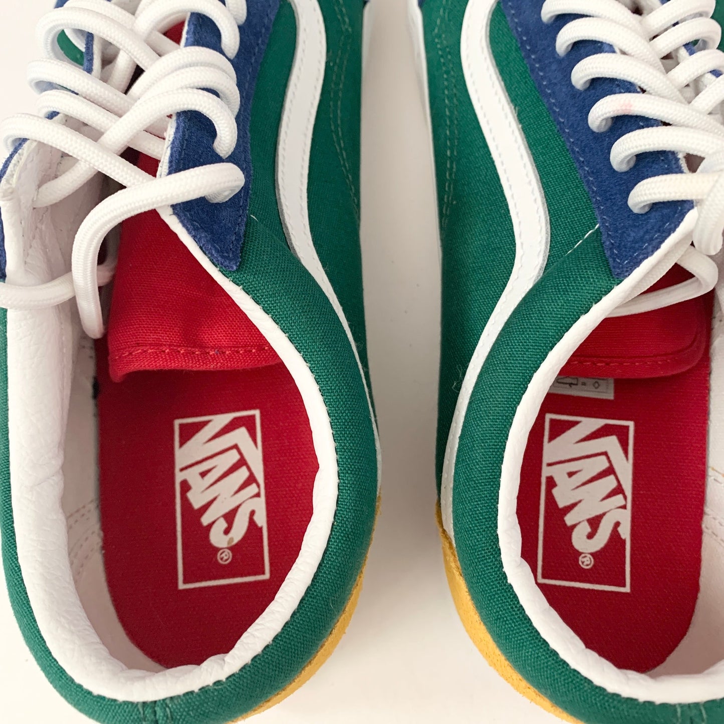 Vans Old Skool Yacht Club Suede Green Color Block Nautical Sneaker Shoes 11.5