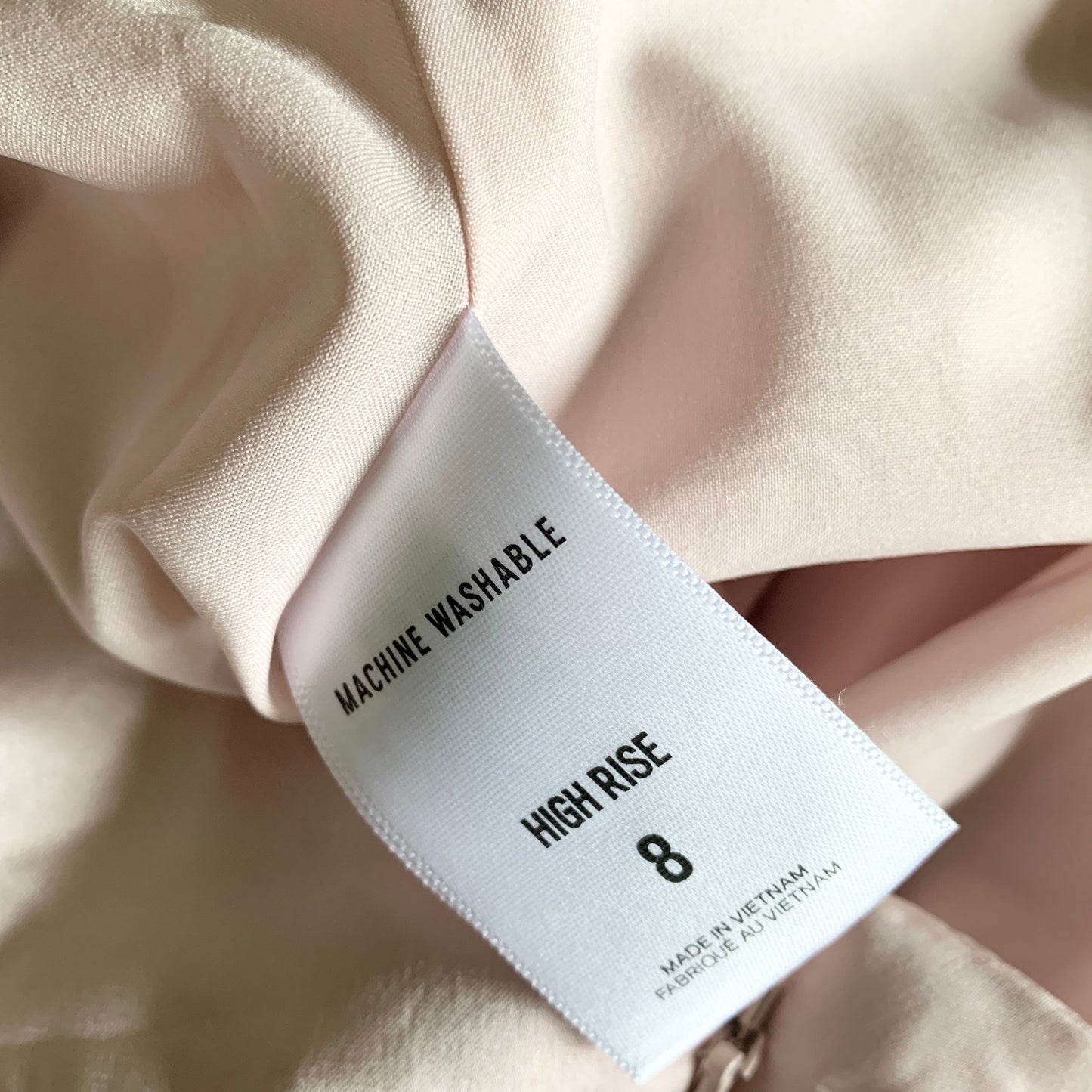 EXPRESS High Rise Washable Faux Silk Satin Midi Pink Skirt New Size 8
