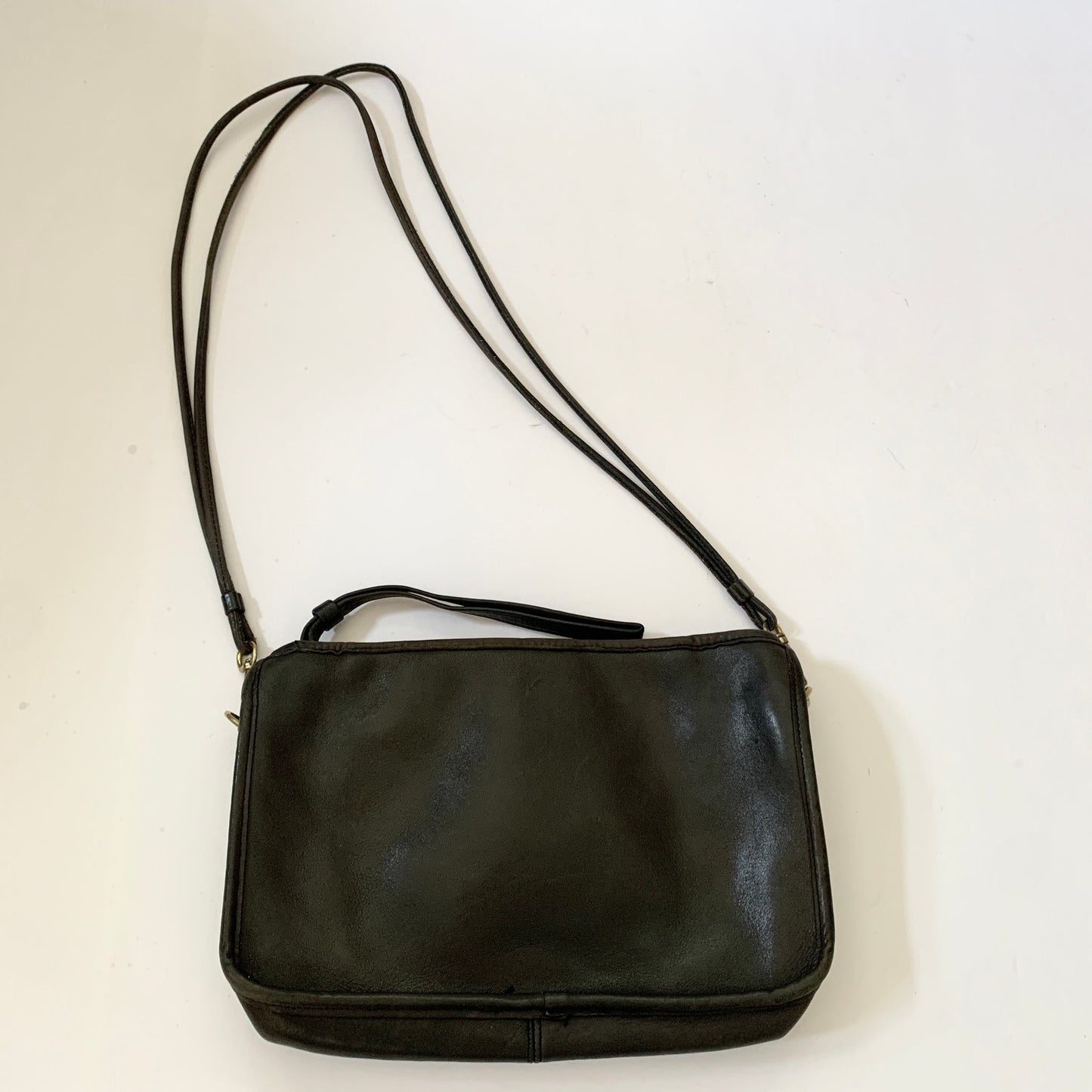 VINTAGE COACH Bonnie Cashin Black Convertible Clutch Wristlet Shoulder Bag 2146 002
