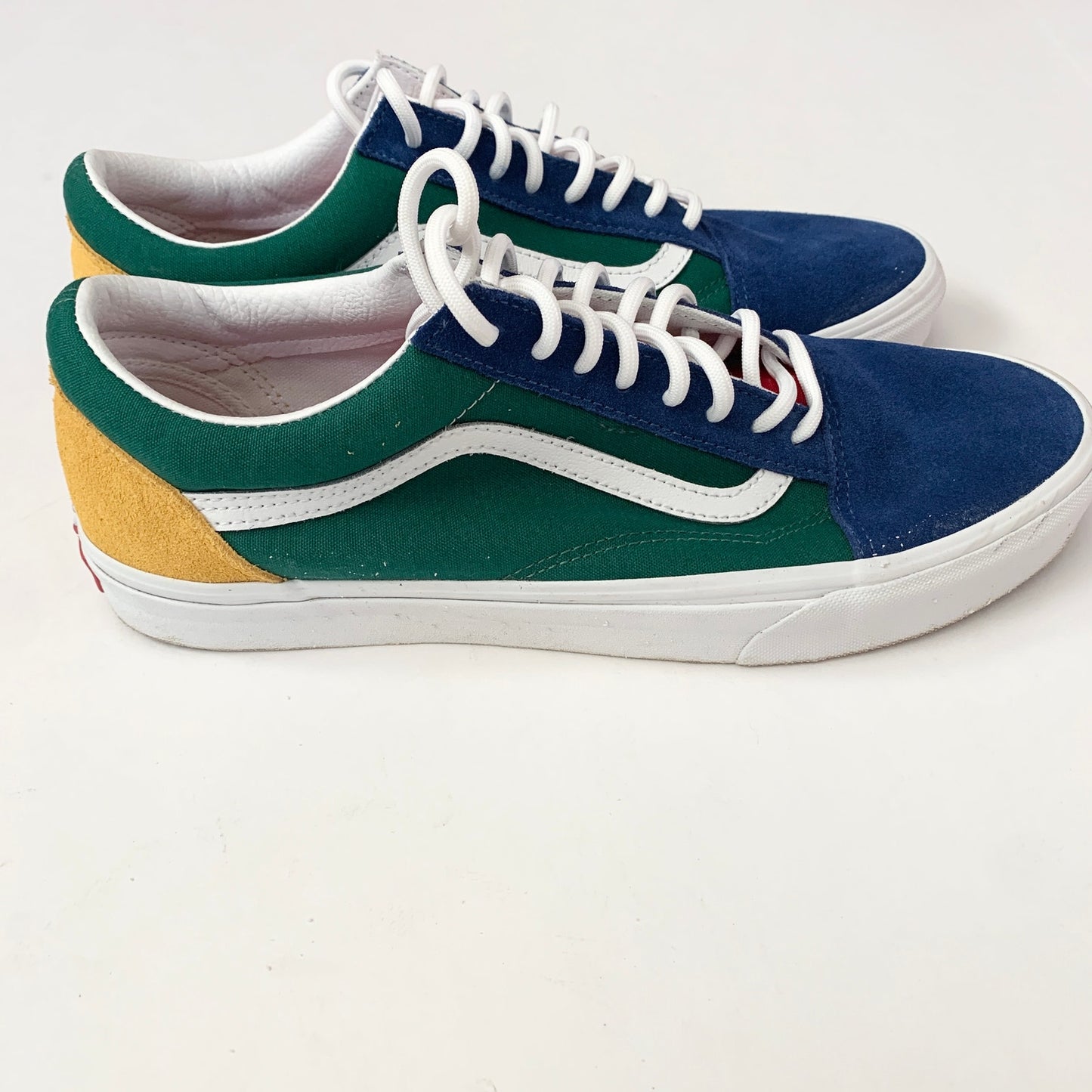 Vans Old Skool Yacht Club Suede Green Color Block Nautical Sneaker Shoes 11.5