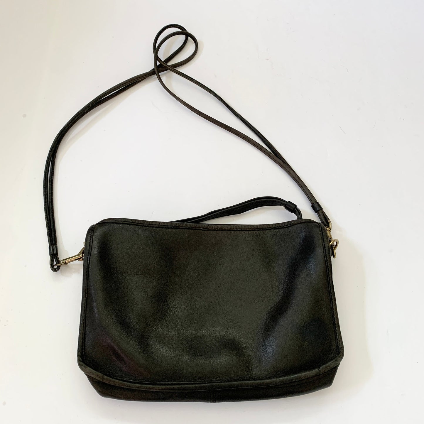 VINTAGE COACH Bonnie Cashin Black Convertible Clutch Wristlet Shoulder Bag 2146 002