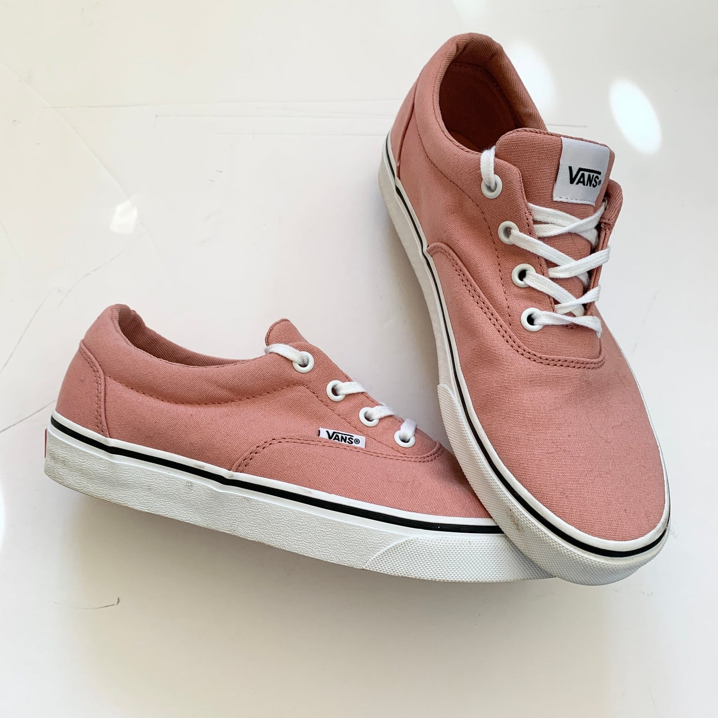 Vans Women's Doheny Canvas Pink Sneaker Skate Shoe 9