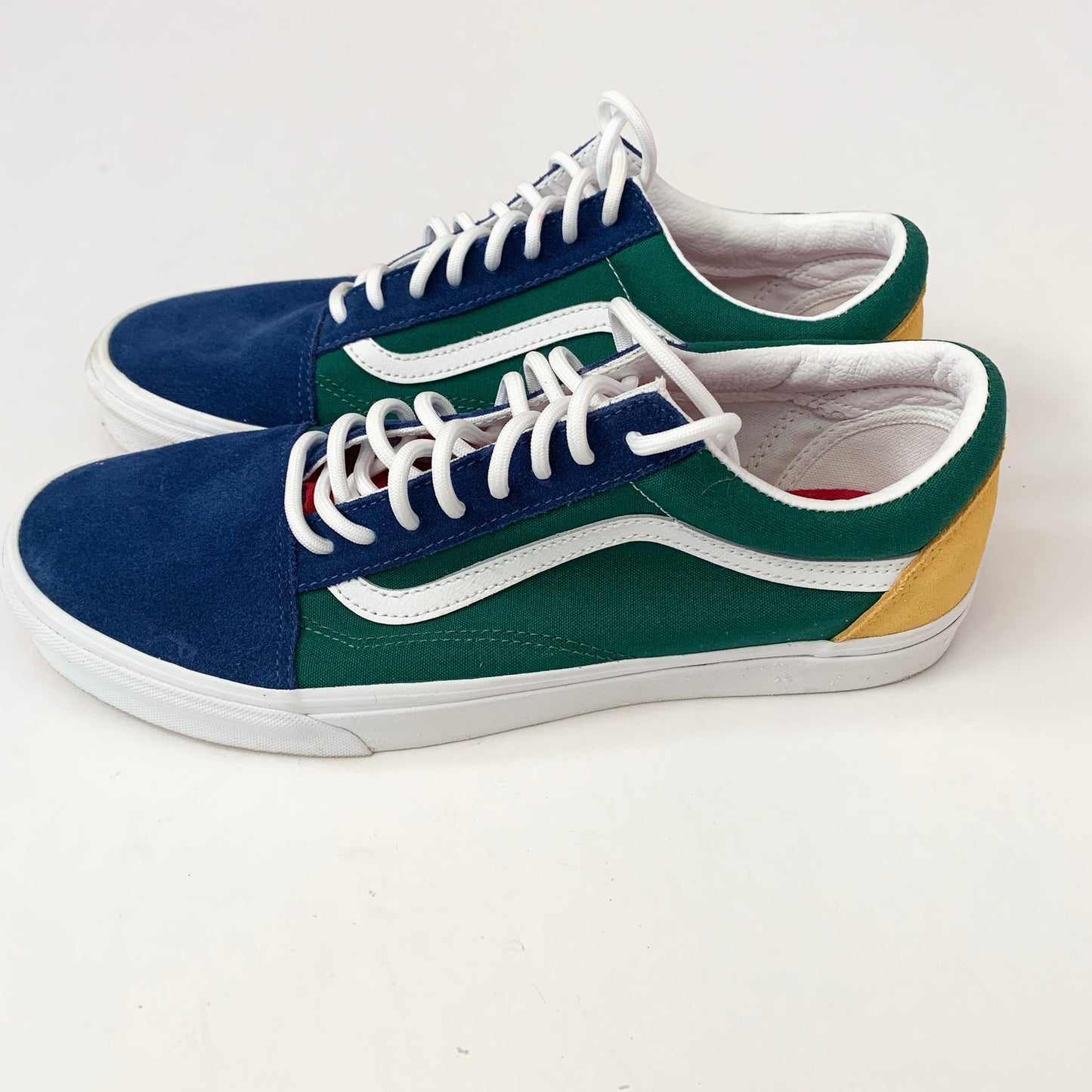 Vans Old Skool Yacht Club Suede Green Color Block Nautical Sneaker Shoes 11.5