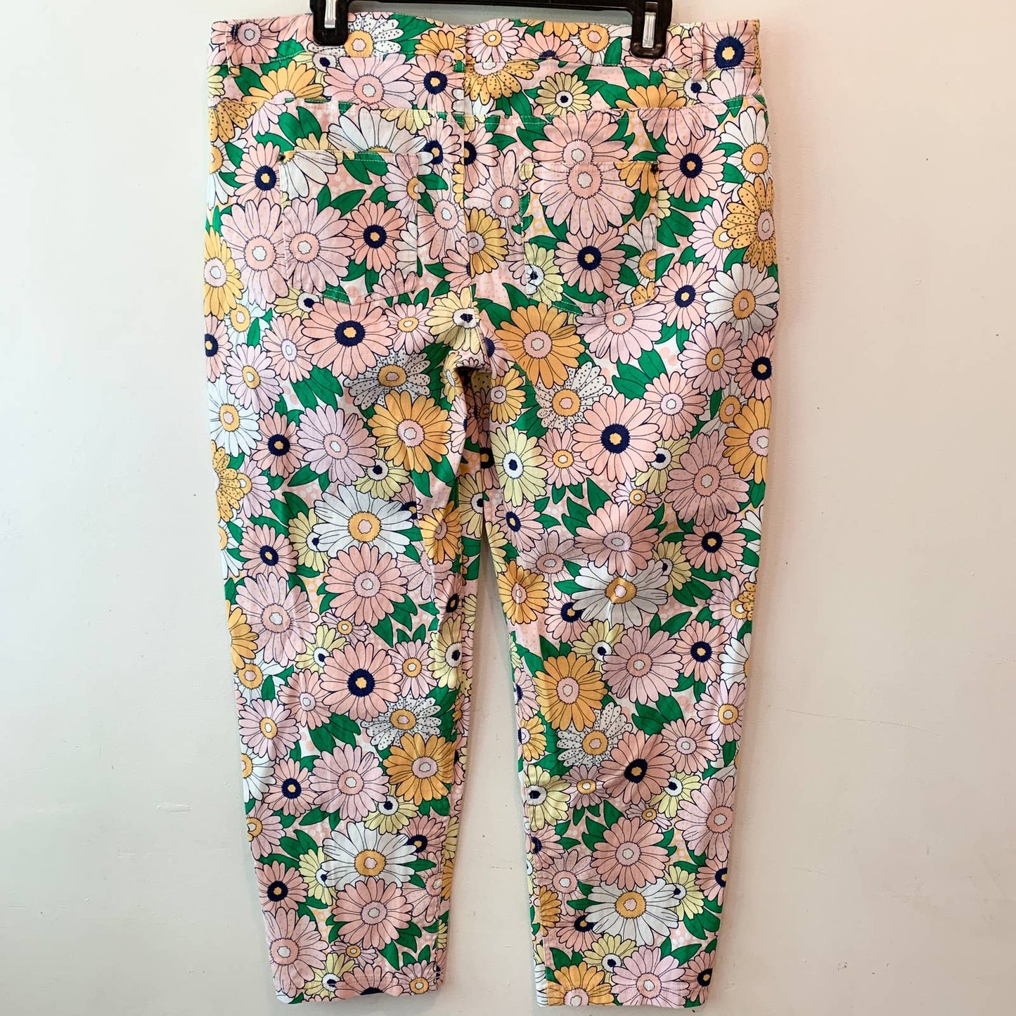 ModCloth Exuberant Intrigue Retro Groovy Daisy Floral Pants XL