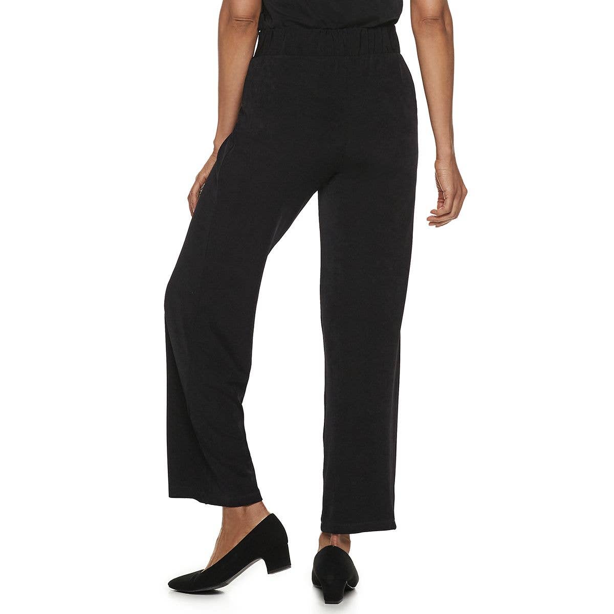 Dana Buchman Pull On Travel Anywhere Wide Leg Pants