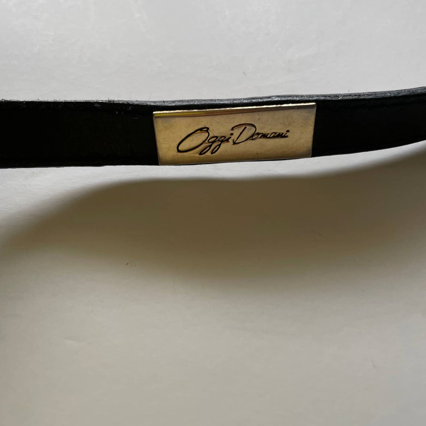 Vintage Oggi Domani Crossbody Black Faux Leather Purse