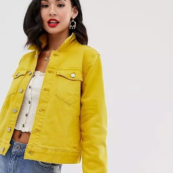 J.CREW Mercantile Yellow Jean Jacket XS – Shop Dina's Days