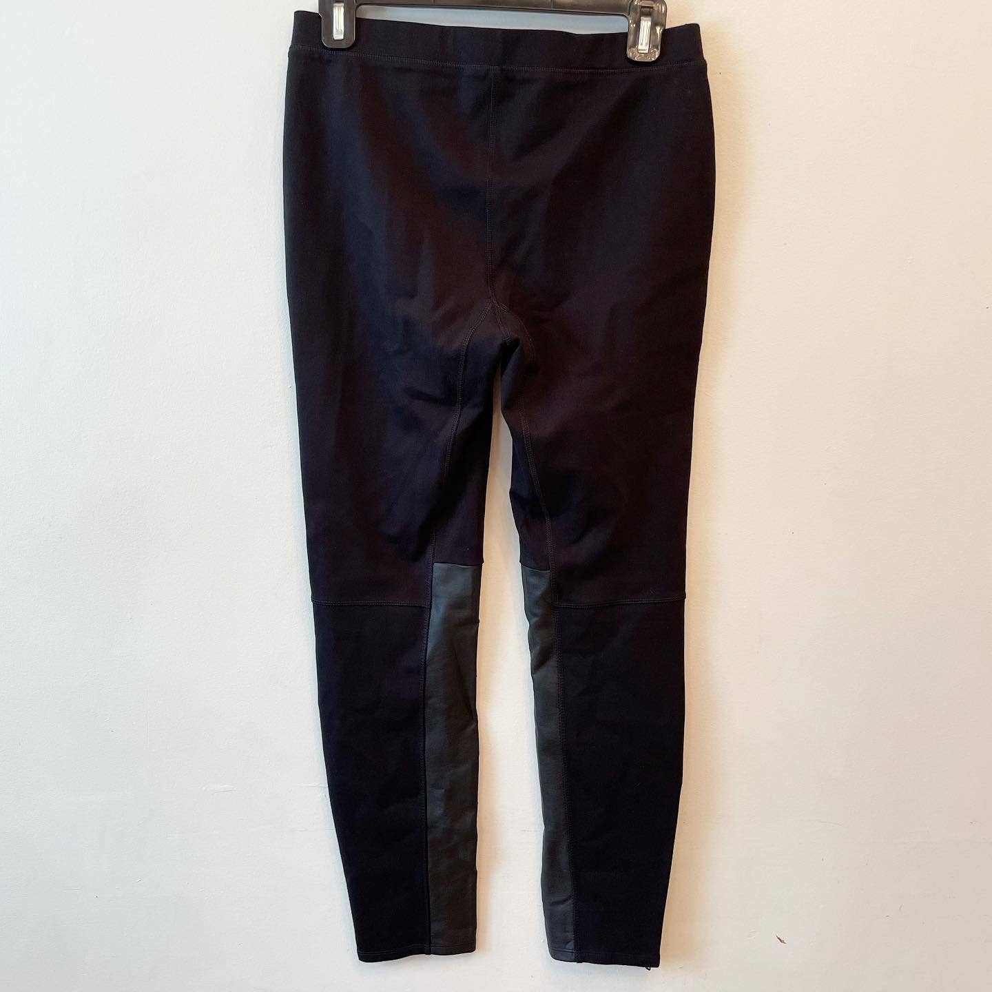 Madewell Ponte Faux Leather Panel Stretch Leggings B1864