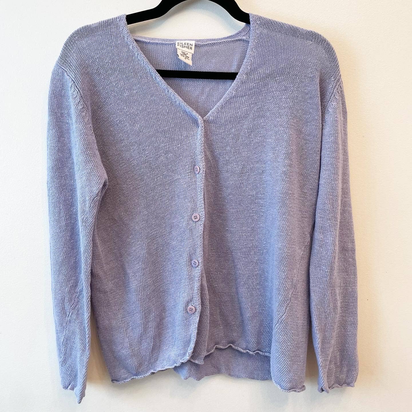 Eileen fisher hot sale blue cardigan