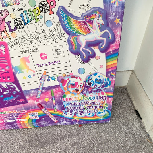 Lisa Frank Rare Double Stickers Total Giant Art & Activity Set New Sealed Bx