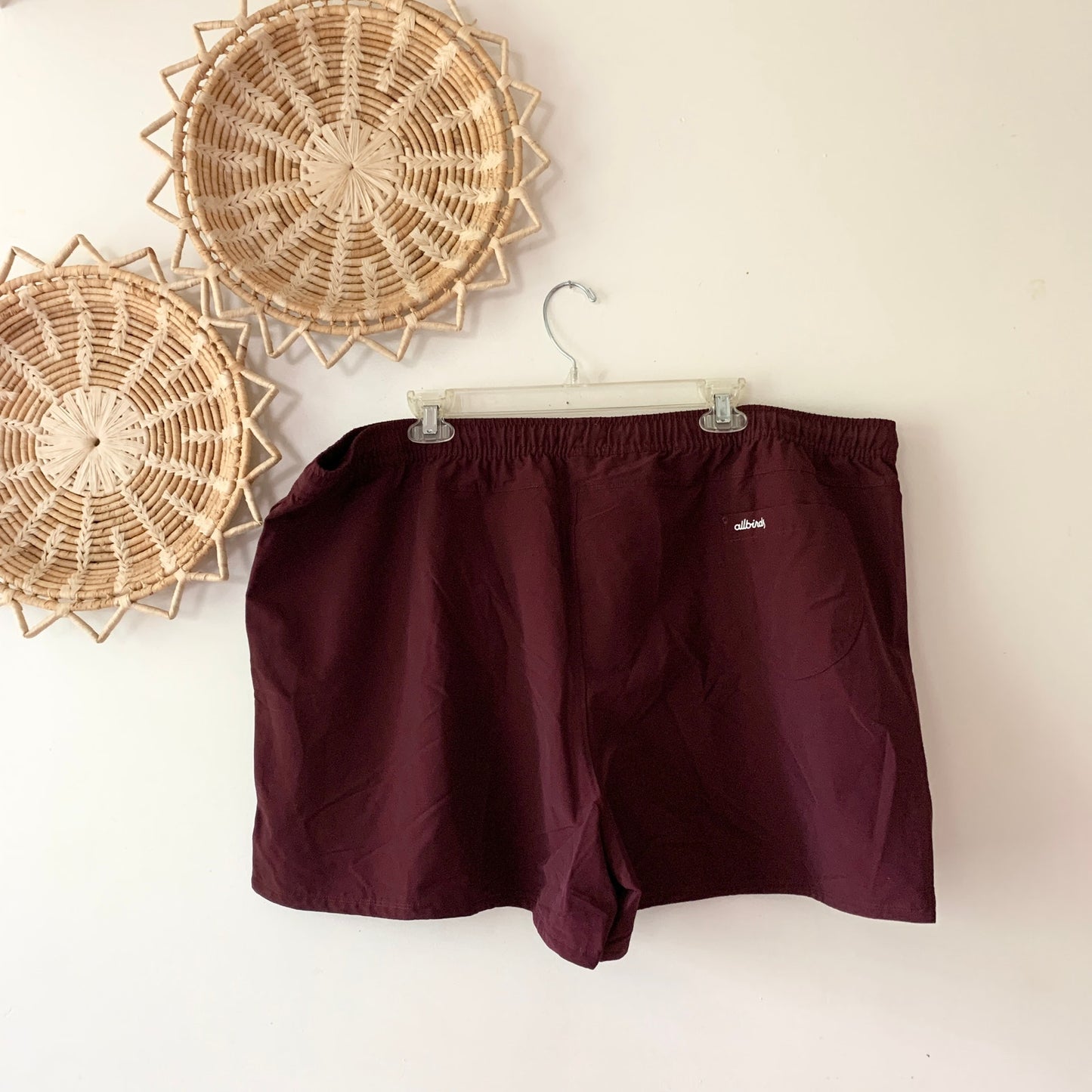 ALL BIRDS Natural Run Short Women's Plus XXXL New Burgundy Aubergine NWT