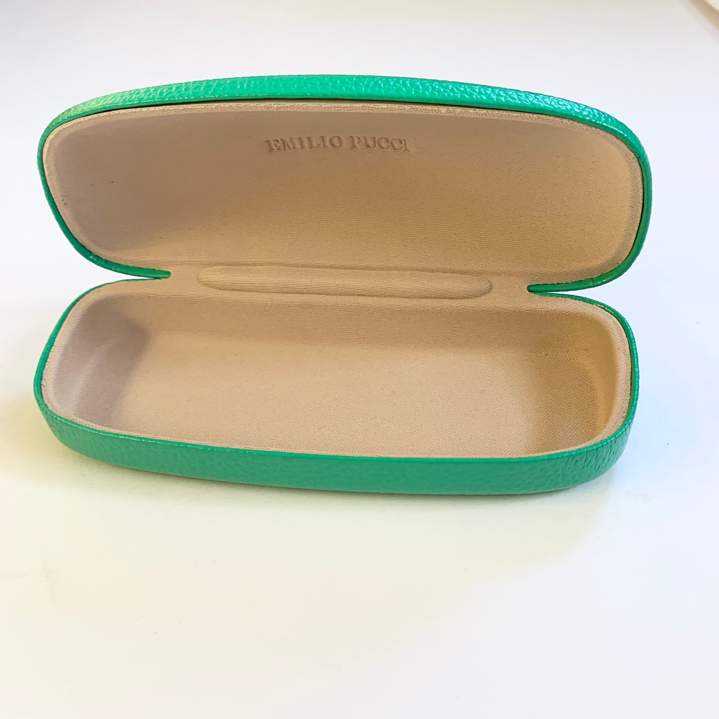 EMILIO PUCCI Green Eyeglass Sunglass Case Hardshell Storage