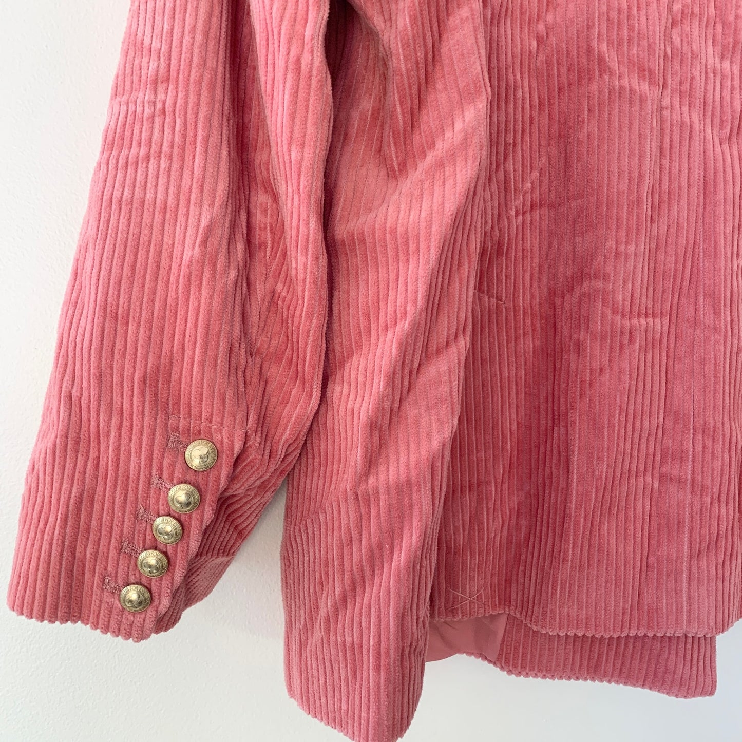 Rowing Blazers Target Pink Corduroy Double Breasted Blazer XXL