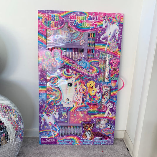 Lisa Frank Rare Double Stickers Total Giant Art & Activity Set New Sealed Bx