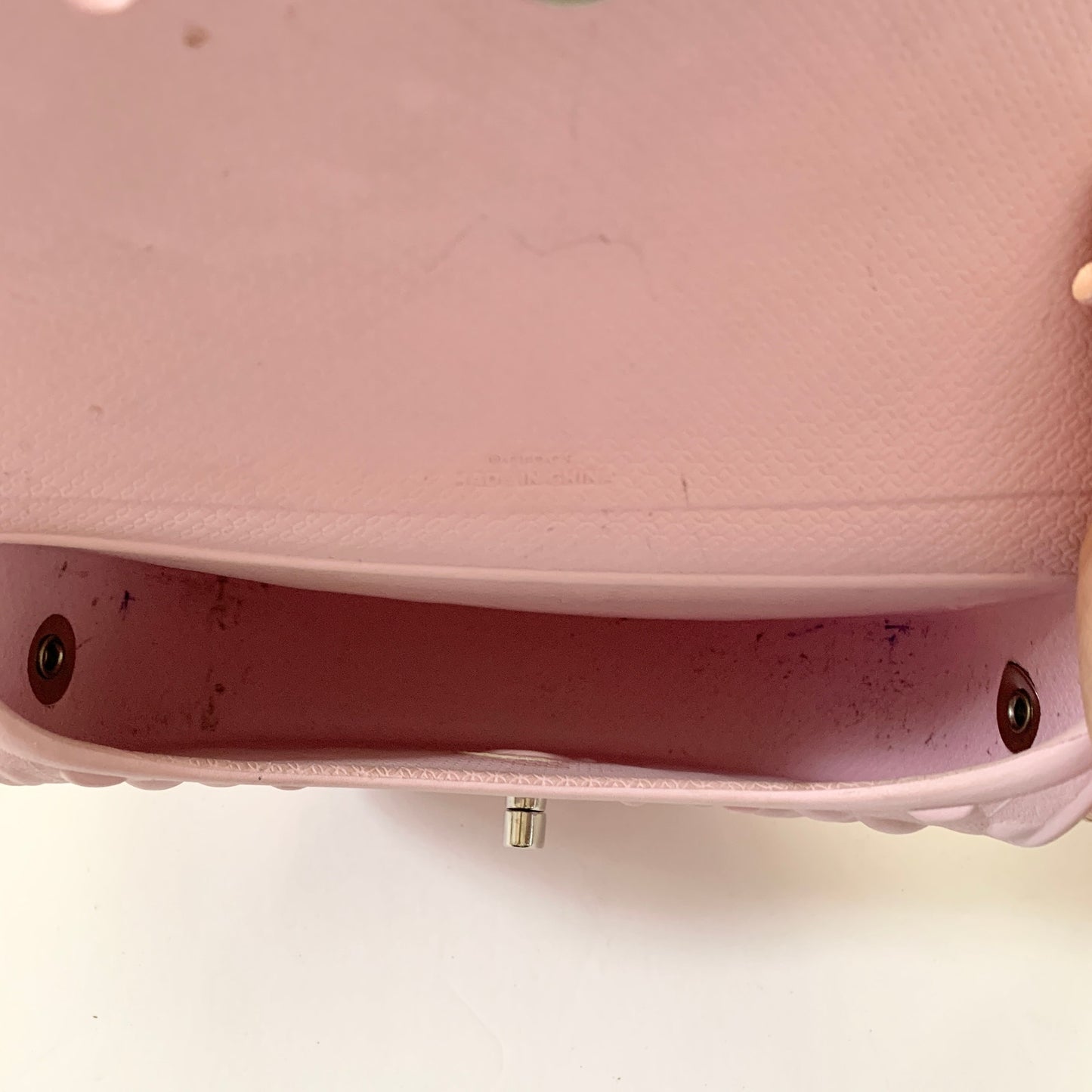 Crocs Rubber Light Pale Blush Pink Crossbody Purse Bag