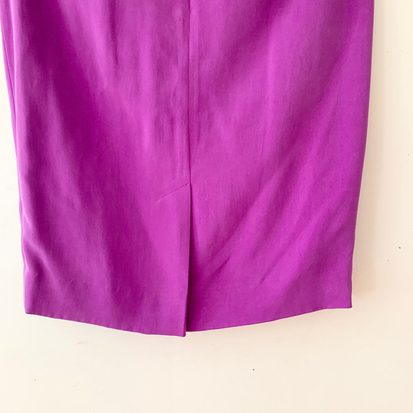 DANA BUCHMAN Vintage Purple Silk Pencil Skirt 10