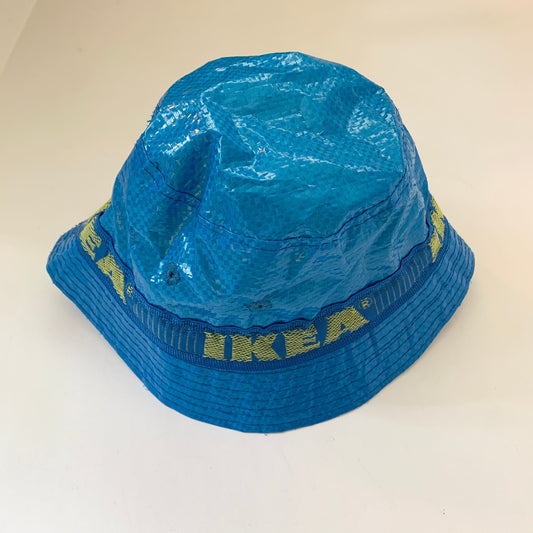 IKEA Bucket Hat KNORVA Frakta with Lining & Vent Holes Rain Hat Sun Hat Blue Yellow