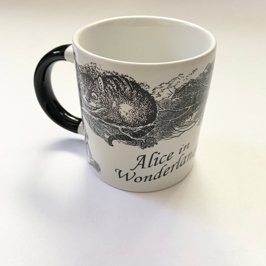 ALICE IN WONDERLAND Disappearing Cheshire Cat Unemployed Philosophers Guild Mug