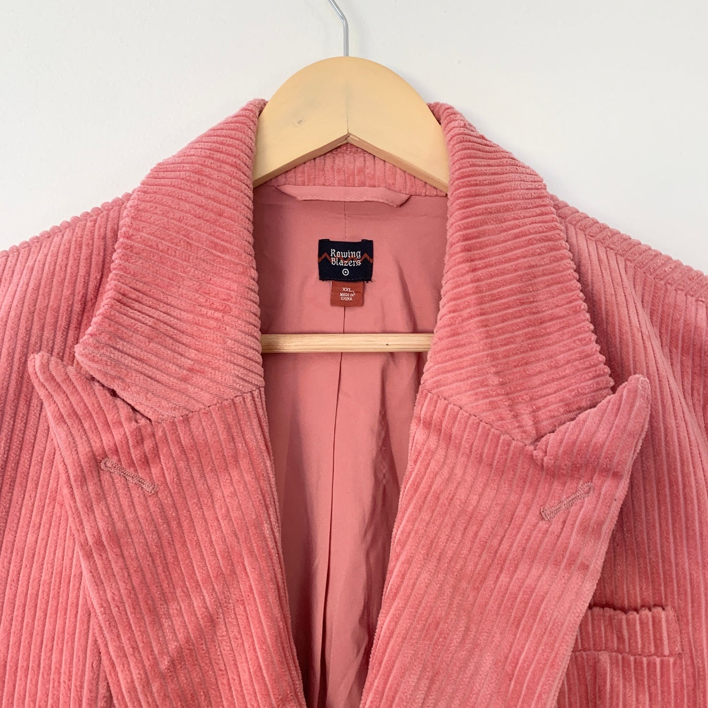 Rowing Blazers Target Pink Corduroy Double Breasted Blazer XXL