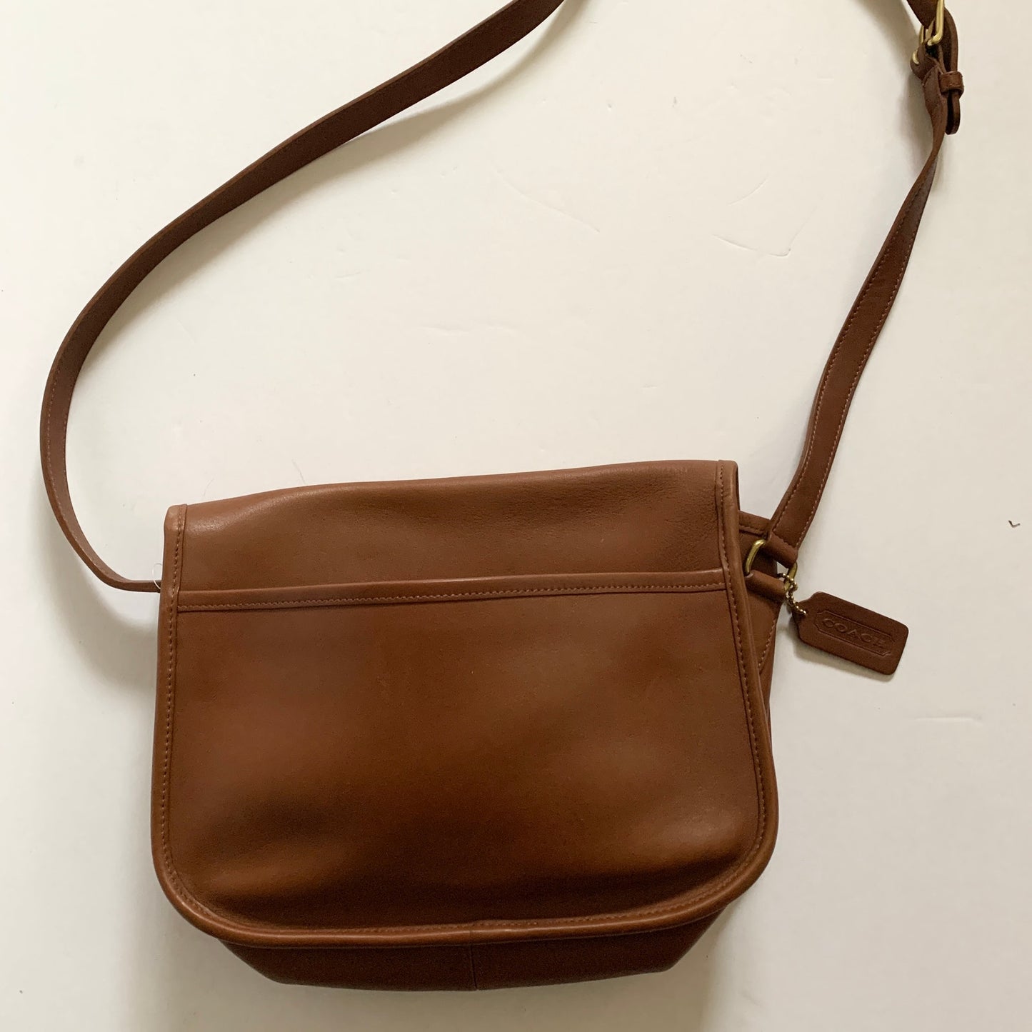 Coach Vintage 9790 Brown Leather Shoulder Purse Bag