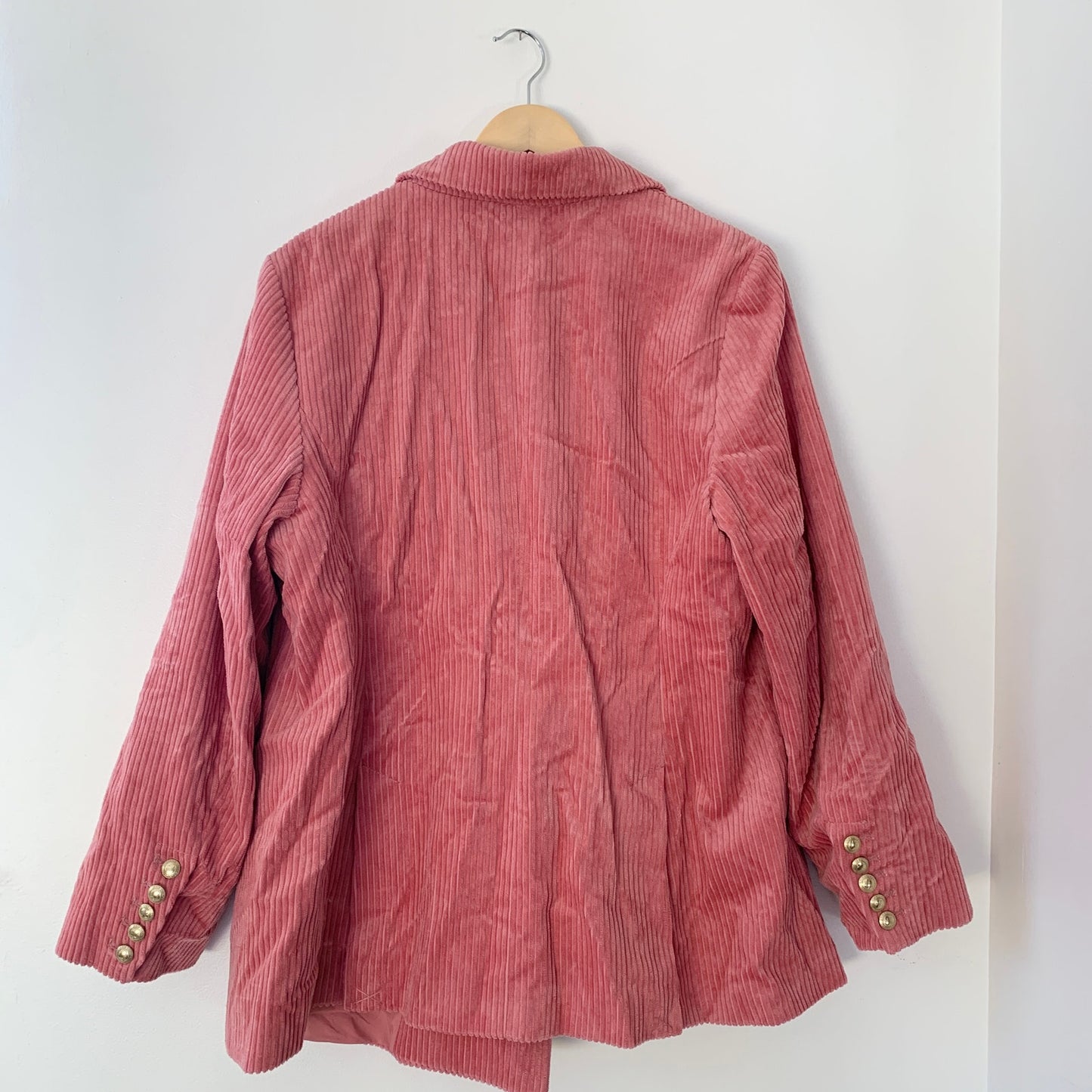 Rowing Blazers Target Pink Corduroy Double Breasted Blazer XXL