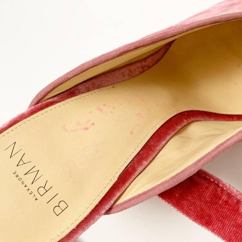 Alexandre Birman Sally Velvet lace Kitten Heel Sandals Mule Shoes 39 9 7
