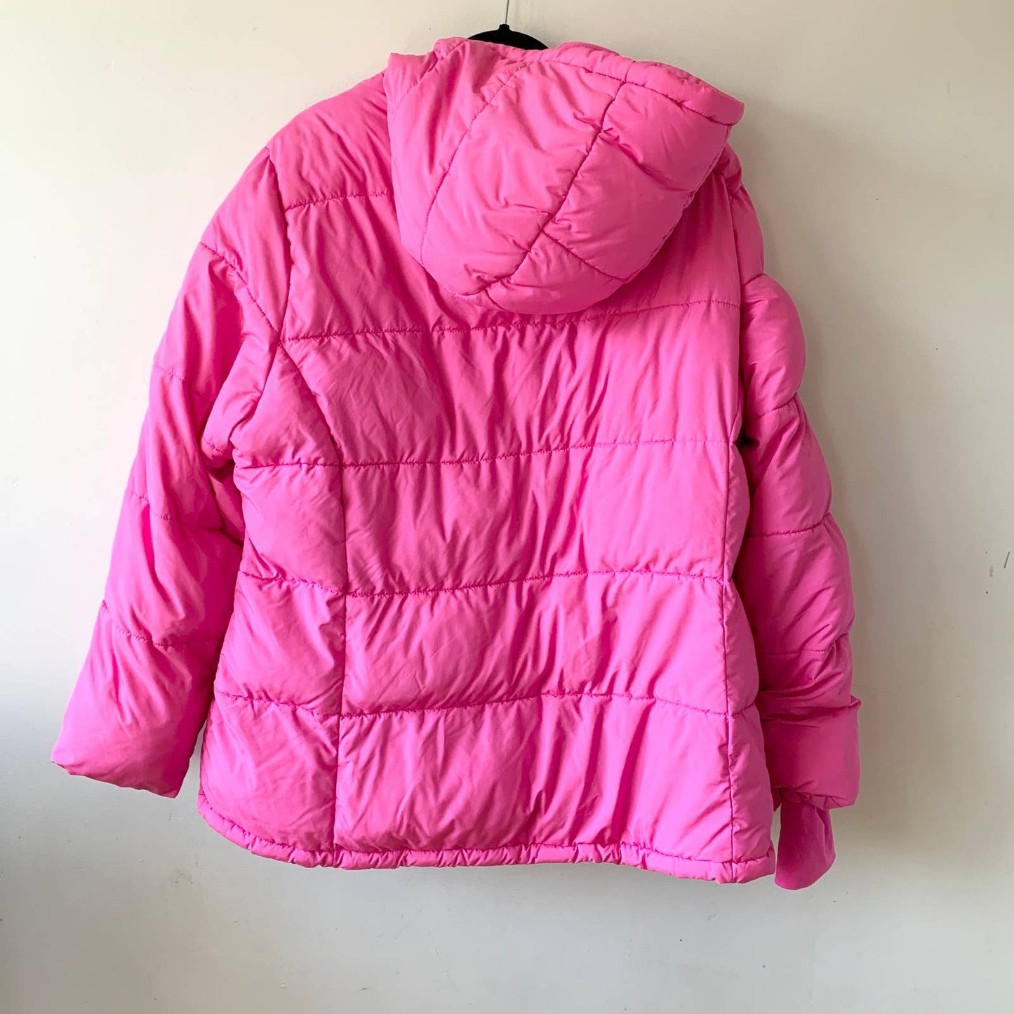 Amazon Essentials Heavyweight Long Sleeve Hooded Neon Pink Puffer Coat XXL