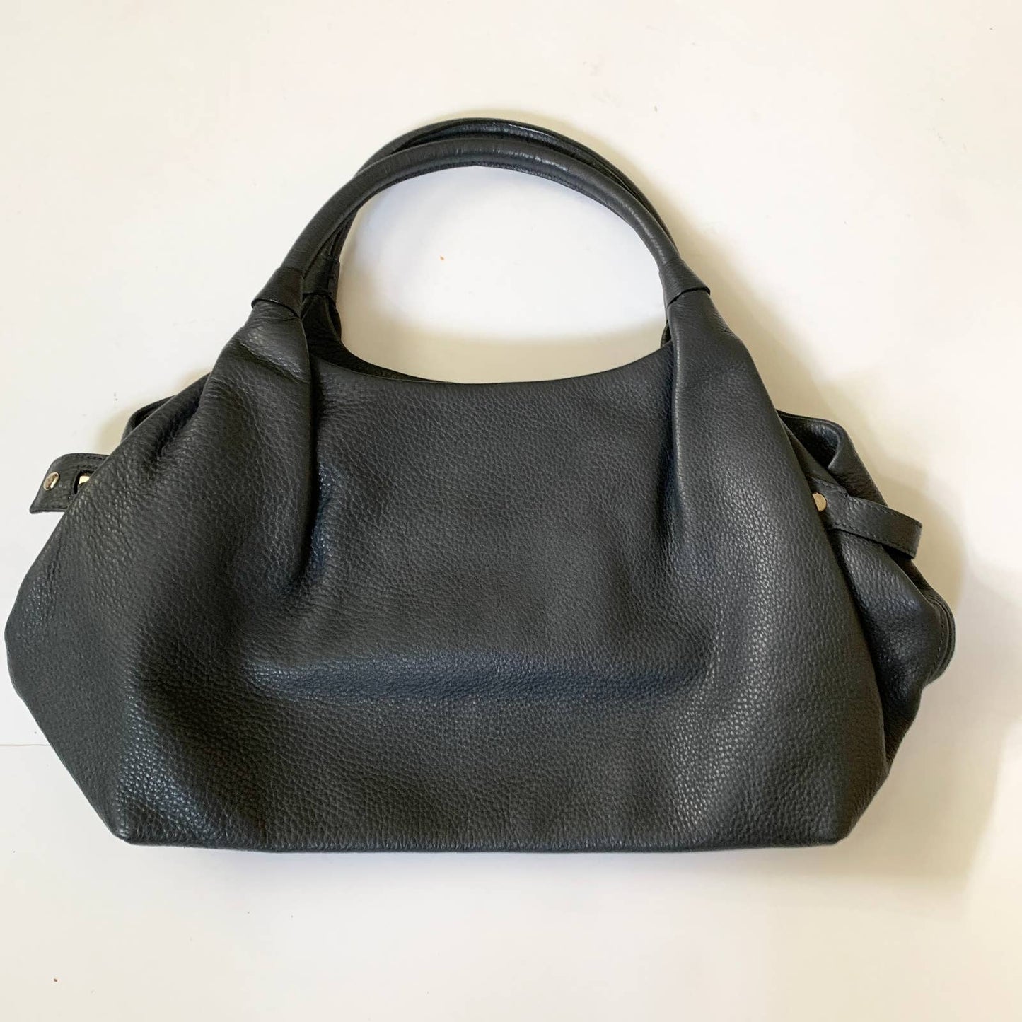 Kate Spade Stevie Berkshire Gray Leather Satchel Purse Bag