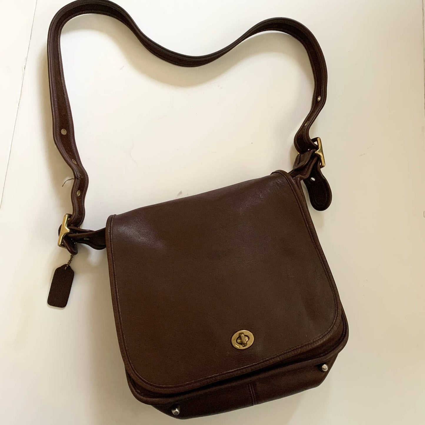Leather tote Coach Brown in Leather - 35738357