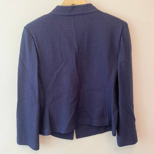 St. John Navy Blue Knit Cardigan Sweater
