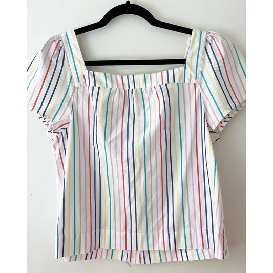 J. Crew Factory Rainbow Stripe Shirt
