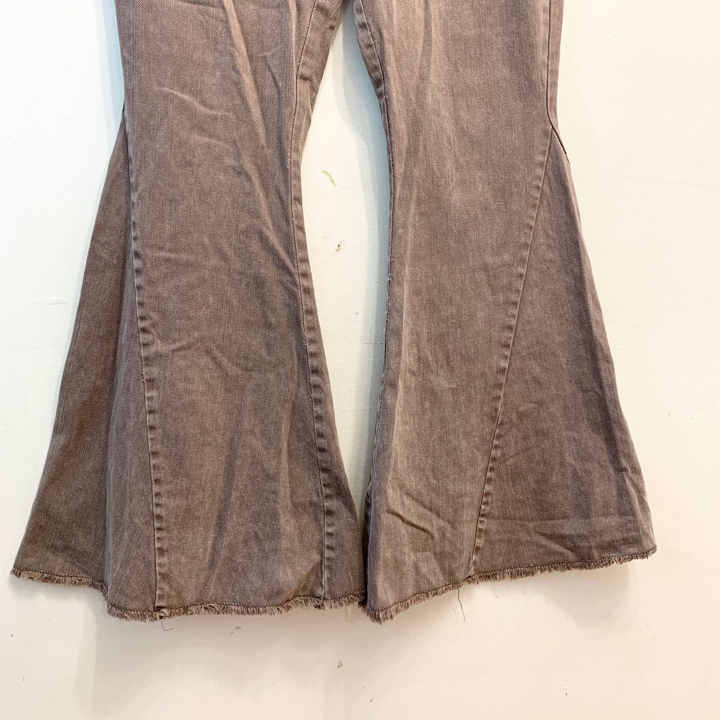 Versona High 70s Flare Bell Jeans Brown Ash Sz 10