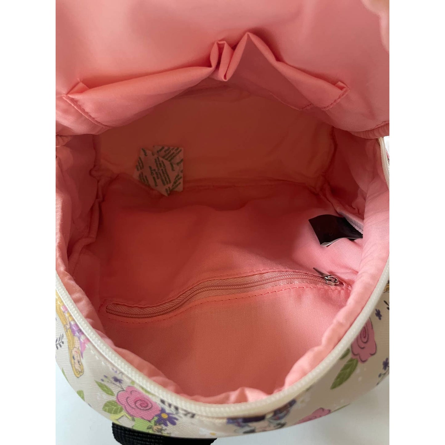 Disney Princess White Pink Mini Backpack Floral Purse