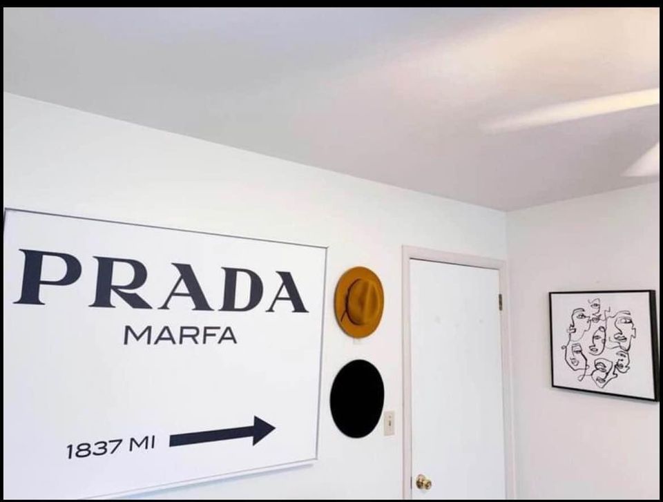 Prada Marfa Large Canvas Painting