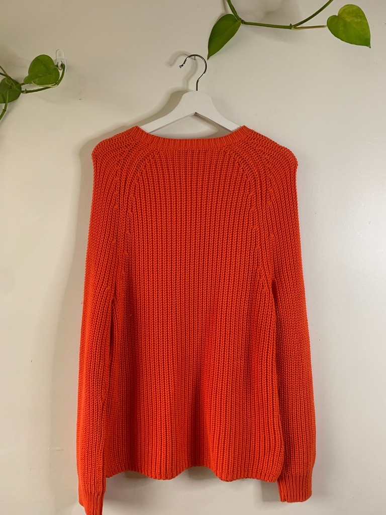 Ralph Lauren Chunky Knit Red Sweater Size Large