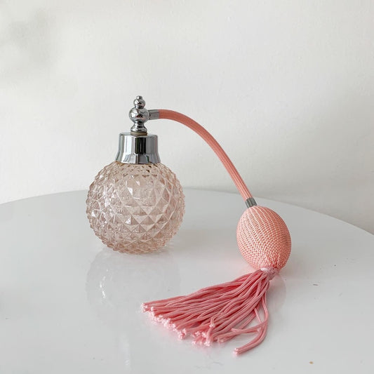 Vintage Empty Pink Fragrance Bottle