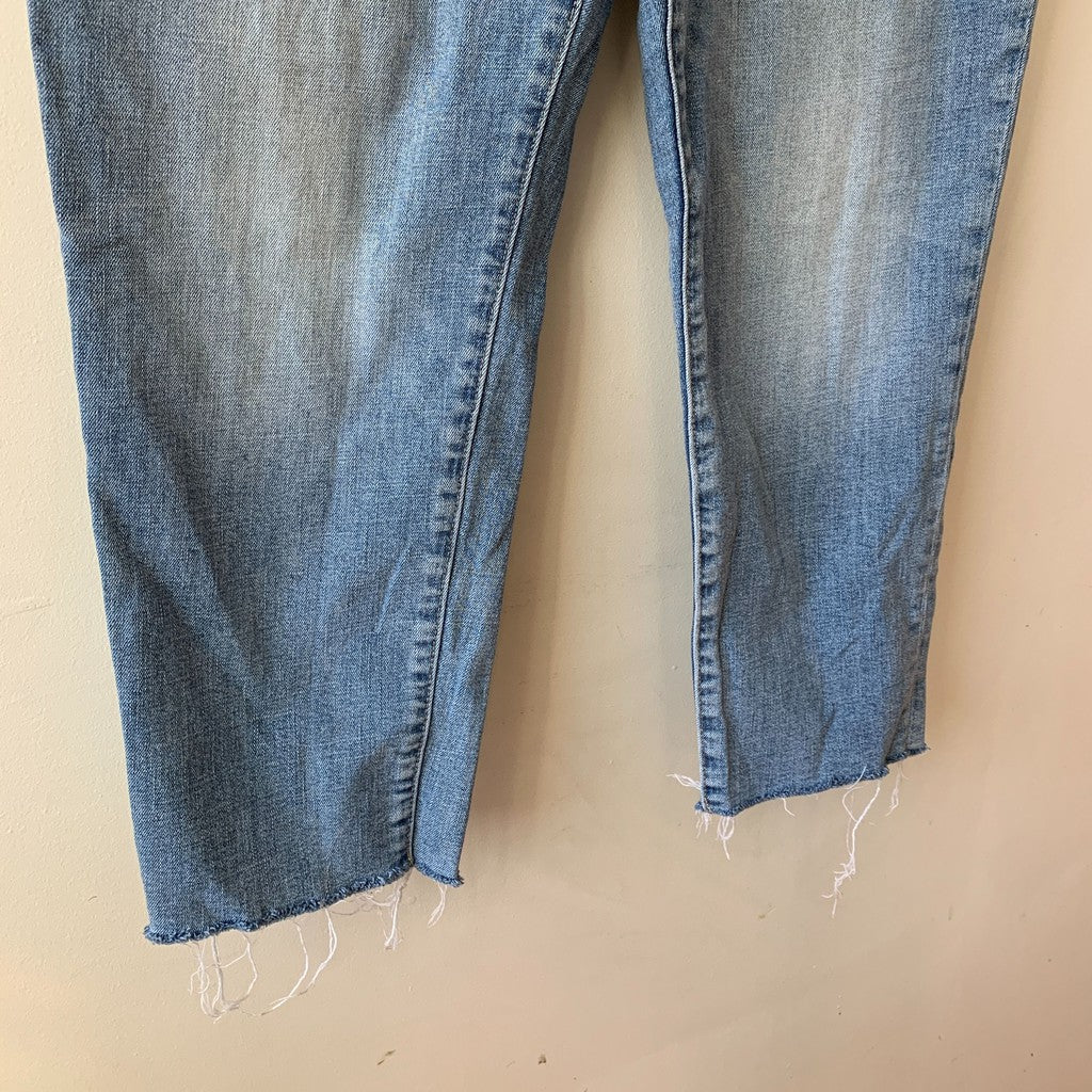 Gap Mid Rise Straight Leg Light Wash Jeans Size 16 Regular Plus