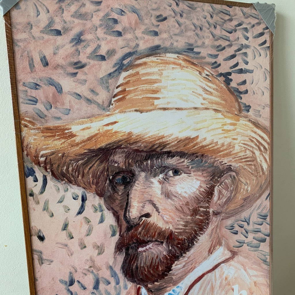 Vincent van Gogh Self- Portrait 16 X 24" Framed Canvas