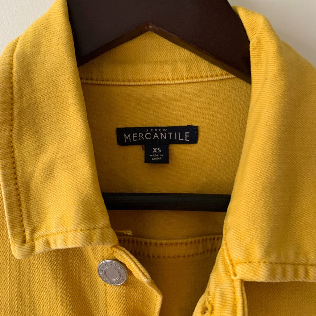 J.CREW Mercantile Yellow Jean Jacket XS