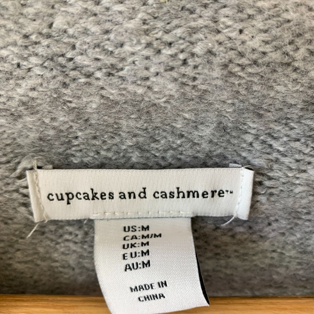 Cupcakes and Cashmere Gray and Red Pullover Ski Sweater M