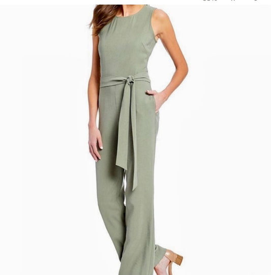 Alex Marie Green Tammy Olive Spring Plus Jumpsuit