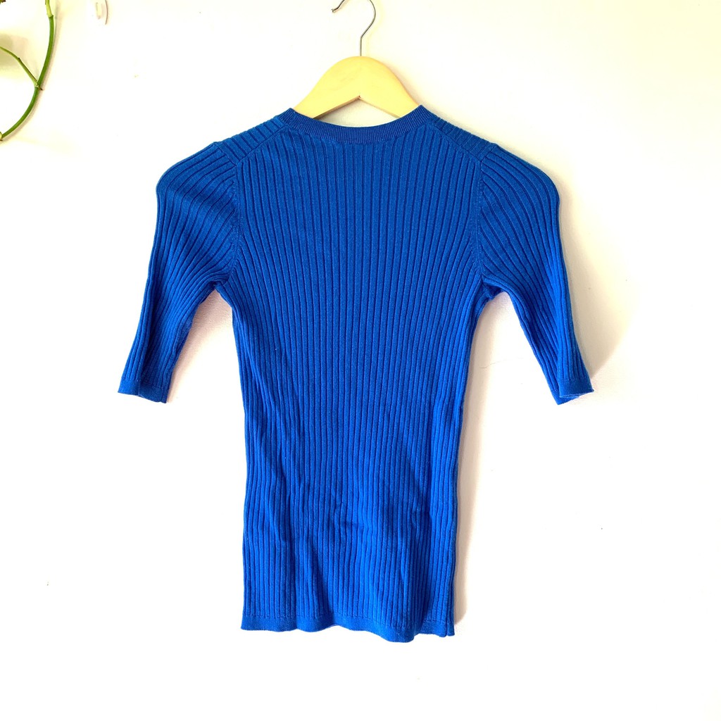 Vince Womens Blue Cashmere Sweater