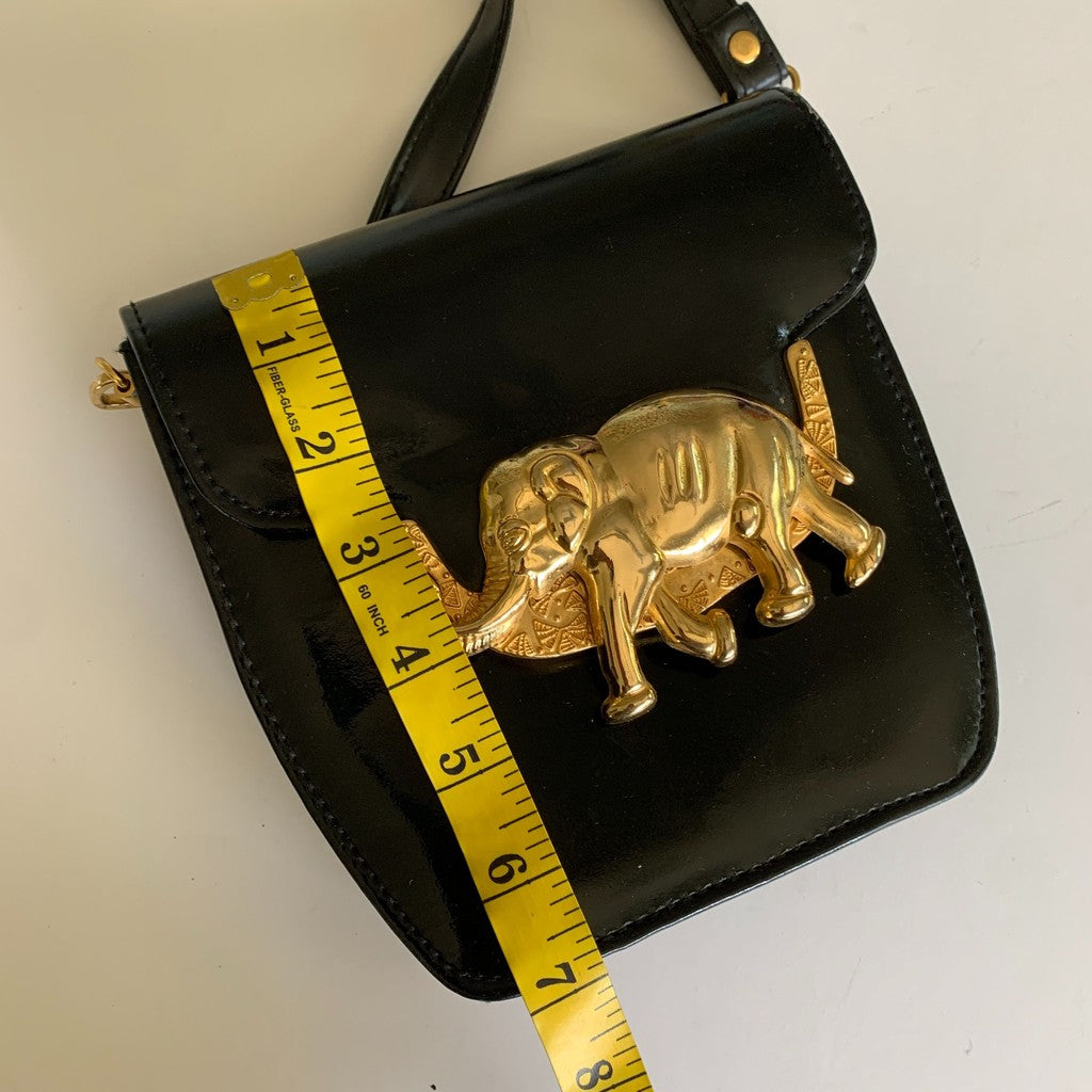 Vintage Sasha Brass Elephant Shoulder Bag