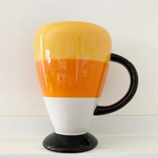 Candy Corn Halloween Ceramic Mug