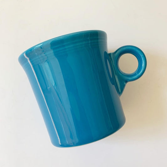 Fiestaware Peacock Blue Ring Handle Tom & Jerry Mug Backstamp HLC