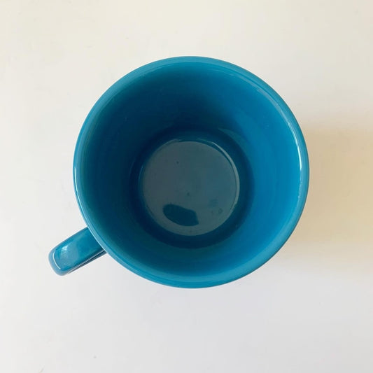 Fiestaware Peacock Blue Ring Handle Tom & Jerry Mug Backstamp HLC