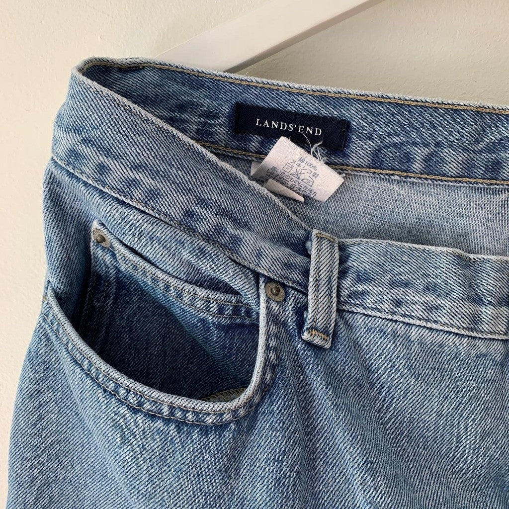 Lands' End 16 Tall Straight Light Jeans
