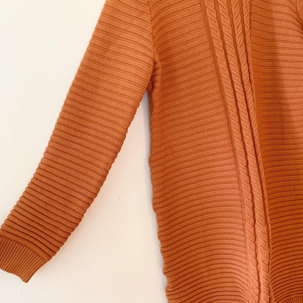 Rebdolls Brown Knit Pullover Sweater Dress Plus