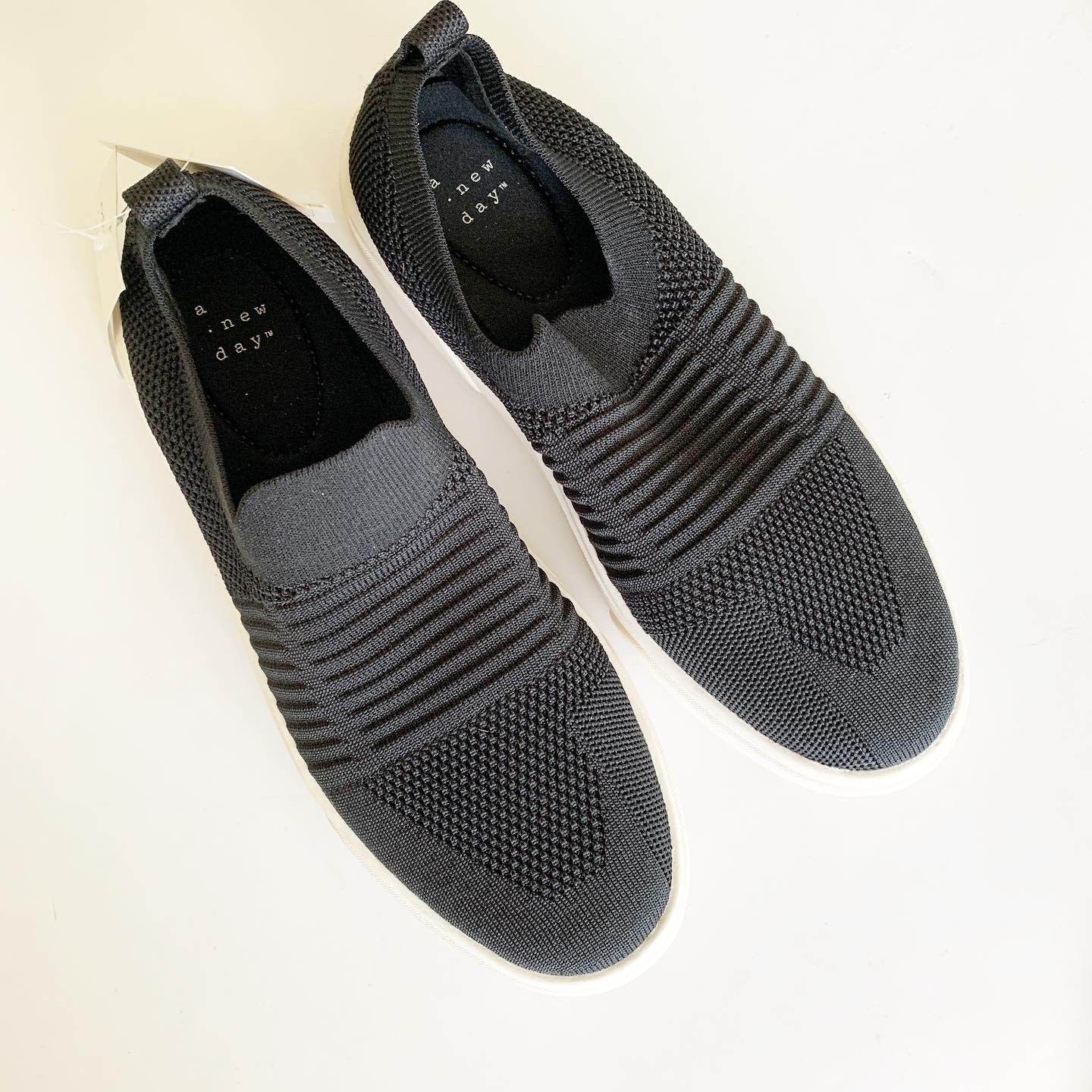 A New Day Black Carina Slip On Stretch Sneaker 7.5