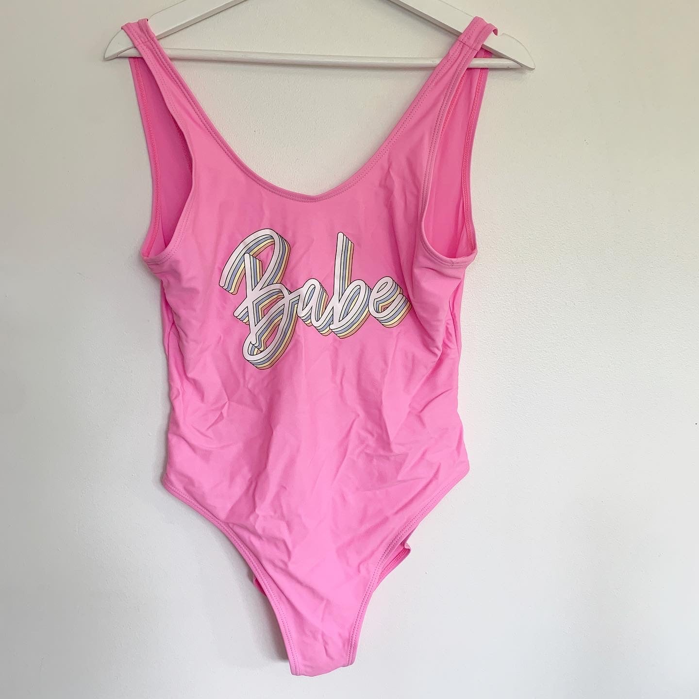 Pink Babe Bride Barbie Inspired One Piece Swimsuit